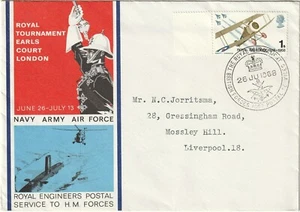 GB Cover The Royal Tournament Earls Court 1968 British Forces Postal Service - Bild 1 von 1