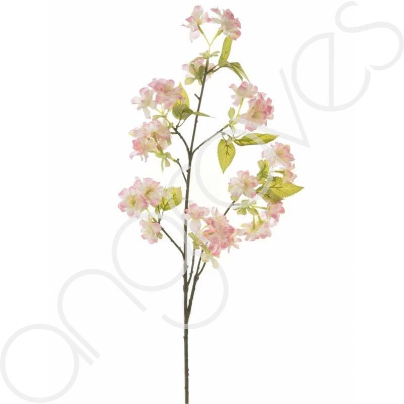Tallo de flor de cerezo de seda artificial rosa pálido (85 cm) para arreglo maki Foto 1 de 1