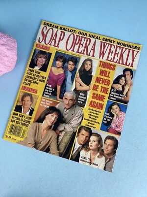 SOAP OPERA WEEKLY Magazine March 29 1994 Josh Taylor Frances Heflin - Image 1 of 4