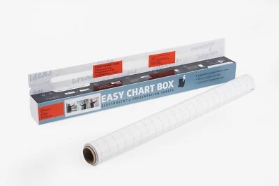 Easy Chart Box - Elektrostatische Folie weiß kariert für Präsentationen - Bild 1 von 2
