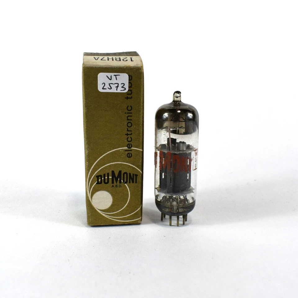 True NOS NUEVO EN CAJA DuMont EE. UU. 12BH7A Placa OVAL Negra Tapa [] Obtener Tubo de Aspiración 100+% Foto 1 de 1