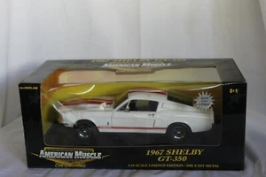 American Muscle by Ertl 1967 Shelby GT350 in White and Red 1:18 Scale - Picture 1 of 8
