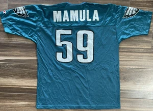 Mike Mamula Philadelphia Eagles Champion Jersey - Size 48 - Green NFL Football - Picture 1 of 7