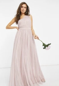 Anaya With Love Bridesmaid tulle one shoulder maxi dress pink Women’s Size 4 - Picture 1 of 16