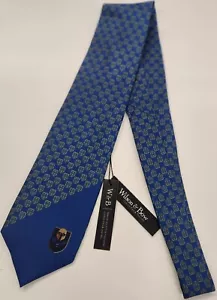 Wilson & Bow Tie Blue Shield Crest Chattanooga Preparatory School Custom New 61" - Picture 1 of 10