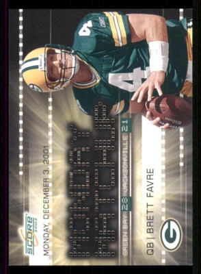 2002 Score Monday Matchups #12 Brett Favre - Image 1 of 2