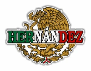 Hernandez Mexico Last Name Apellido Surname Precision Cut Decal - Picture 1 of 3