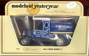 Matchbox 1912 Model T Models of Yesteryear Y-3 Express Dairy New Condition - Picture 1 of 11