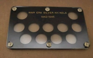 Capital Plastics - 1942 - 1945 War Era Silver Nickels - 11 Coin Holder - Empty - Picture 1 of 1