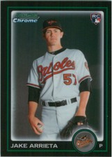2010 Bowman Chrome Draft JAKE ARRIETA #BDP41 Orioles Cubs RC Rookie