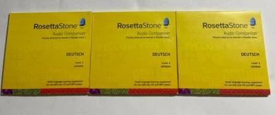 Rosetta Stone German Deutsch Version 1 Levels 1,2 & 5 CD & MP3 player  - Image 1 of 3