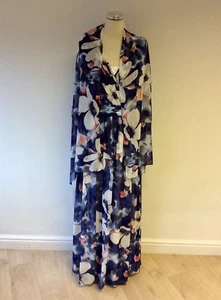 BNWT GINA BACCONI FLORAL PRINT MAXI DRESS & MATCHING WRAP/SCARF SIZE 18 RRP £199 - Picture 1 of 8