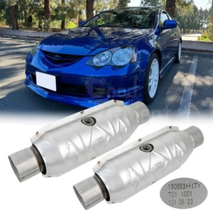 2X 2.5" Catalytic Converters EPA Heat Shield Stainless Steel For Acura RSX 2.0L - Picture 1 of 15