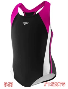 Speedo Girl's Swimsuit 4-6x Infinity Splice Swimsuit Training Swimwear Xtra Life - Picture 1 of 3