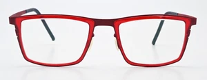 BLACKFIN Glasses Frame Rockland BF805 COL 743 Red Square Ultraflex Ultralight L - Picture 1 of 8