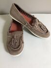Yuu Vermont Slip On Mocassin Shoes Flats Taupe Womens Size 11 M New Without Box