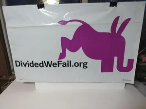 POLITICS POSTER (2008) "Divided We Fail Org" (AARP) (Plastic) - Picture 1 of 1