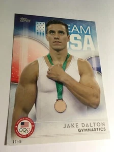2016 Topps Olympic Jumbo 5x7 Jake Dalton Gimnasia 25 #'d 02/49 - Imagen 1 de 1