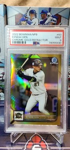 Kendai Gen 2022 Bowman NPB Chrome Gold /50 PSA 9