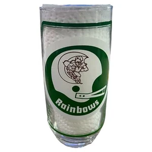 VTG 1975 Sam's Collector's Series Football Glass Nebraska vs Hawaii Rainbows - Picture 1 of 2