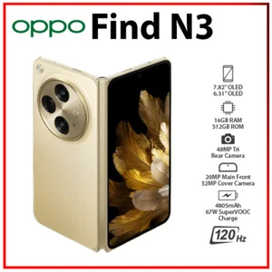 NEW OPPO Find N3 5G 16GB+512GB GOLD GLOBAL Ver. Dual SIM Android Cell Phone - Picture 1 of 7