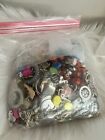 1.3 Pounds Lbs Lot Of Crafter Jewelry Charms Beads Necklaces Earrings Metals