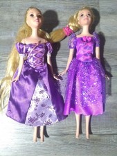 Tangled Disney Princess Rapunzel 10.5" Barbie Doll Mattel 2006 Purple Dress 