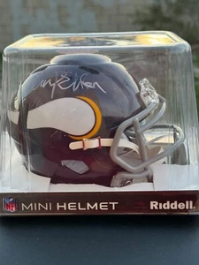 Minnesota Vikings Carl Eller Signed Riddell Mini Helmet (JSA) - Picture 1 of 4