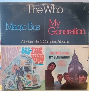 THE WHO DOUBLE LP MAGIC BUS / THE WHO SINGS MY GENERATION MCA TOWNSHEND 1974 - Imagen 1 de 2