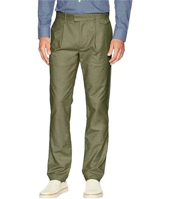 Calvin Klein Mens Sateen Casual Chino Pants, oakleaf, 32W x 32L - Image 1 of 2