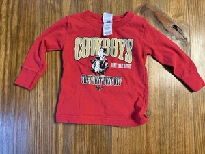Cowboy Hardware Kleinkind 18 Monate Langarm rot Cowboys nehmen kein Bad Staub  - Bild 1 von 8