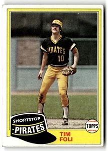 1981 Topps Tim Foli #501 Pittsburgh Pirates - Picture 1 of 2