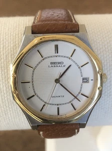 Vintage 1980er Seiko LASSALE ROYAL OAK Herren Quarz Dress Watch 5932-7069 - Bild 1 von 9