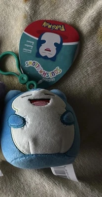 Pokémon Original Squishmallows 3.5"  Snorlax Clip On Plush  - Image 1 of 2
