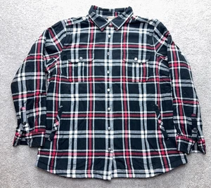 Duluth Trading Womens Heavy Flannel Shacket XL Tartan Plaid Flap Jack Lumberjack - Picture 1 of 13