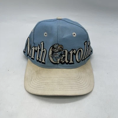 Vintage North Carolina Tarheels Snapback Hat OSFA UNC Ram Logo 7 UNC 90s - Image 1 of 4