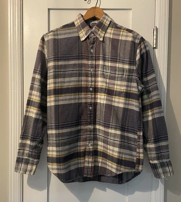 J.Crew 100% Cotton Portuguese Flannel Plaid Button Up Collar Shirt Men's Size: M - Image 1 of 4