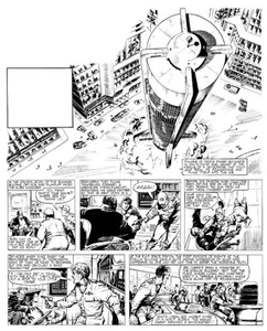Original Artwork for Jet Ace Logan by John Gillatt - Tiger 2nd April 1960 - Foto 1 di 1