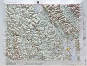 Mapa regional de relieve elevado de Kalispell USGS - Imagen 1 de 11