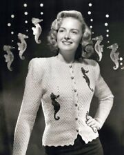 Donna Reed 1947 classic in seahorse sweater Green Dolphin Street 11x17 poster