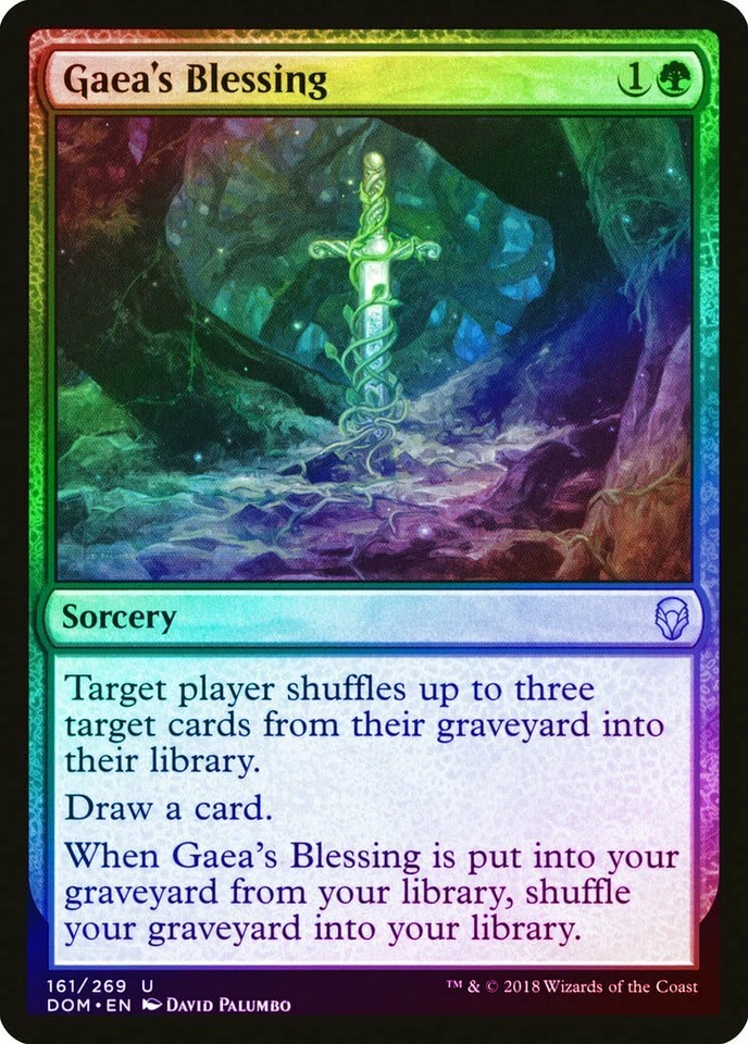 Gaea's Blessing FOIL Dominaria NM Green Uncommon MAGIC GATHERING CARD ABUGames - Image 1 of 1