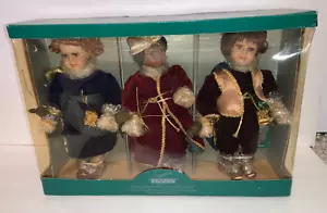 NUOVO (NOS) Collezione NATIVITÀ Natale Bambole Wisemen SEYMOUR MANN - Set di 3 - Foto 1 di 7