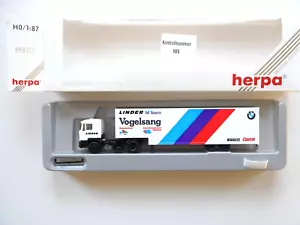 Renntransporter SZ MAN F2000 Team Vogelsang BMW Lindner Herpa 859173 1:87 H0 ovp - Bild 1 von 1