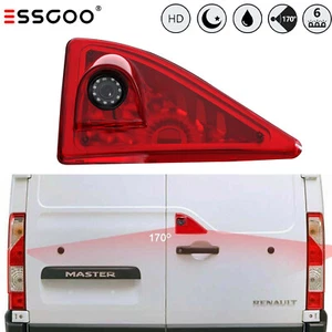 Cámara de marcha atrás ESSGOO furgoneta Opel Movano Renault Master Nissan luz de freno - Imagen 1 de 12