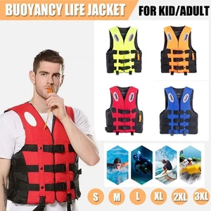 Buoyancy Aid Life Jackets Adults Kids Watersport Vest Kayak Ski Sailing Boating - Imagen 1 de 12