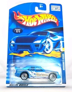 Mercedes Clase C #171 2001 Hot Wheels coche de metal fundido a presión azul - Imagen 1 de 4
