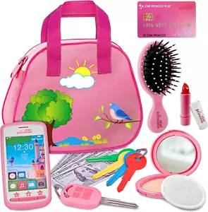 Toddler Play Purse for Kids with Accessories, Purse Toys for Girls with Pretend - Picture 1 of 12