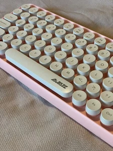Ajazz 308I Tablet Mobile Phone Computer Household Office Wireless Keyboard(Pink) - Picture 1 of 3