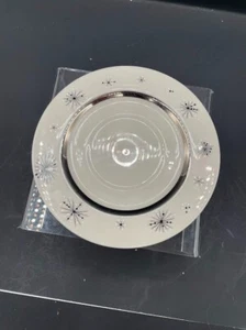 Fine Arts Fine China Romance of the Stars Saucer Black White Atomic Star - Picture 1 of 3