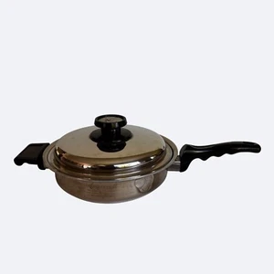 Americraft Stainless Steel Gourmet Skillet Stainless Steel Lid Handles 53095 10" - Picture 1 of 15